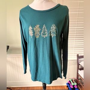 LOFT Christmas Long Sleeve Tee